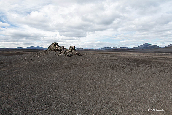 Black sands of the Veidivotn region