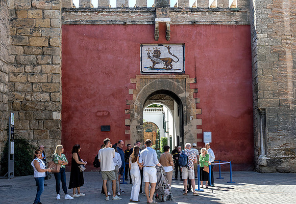 Lion's Gate Entrance to the Alcazar, Seville