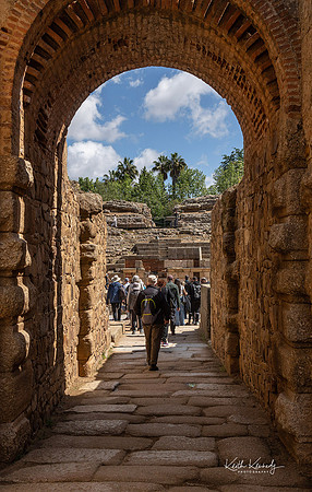 Entrance to Roman amphitheater, Merida